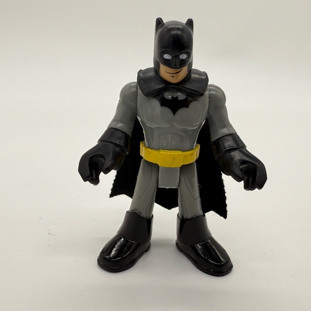 Imaginext DC Super Friends Batman Action Figure Gray Suit Collectible Toy